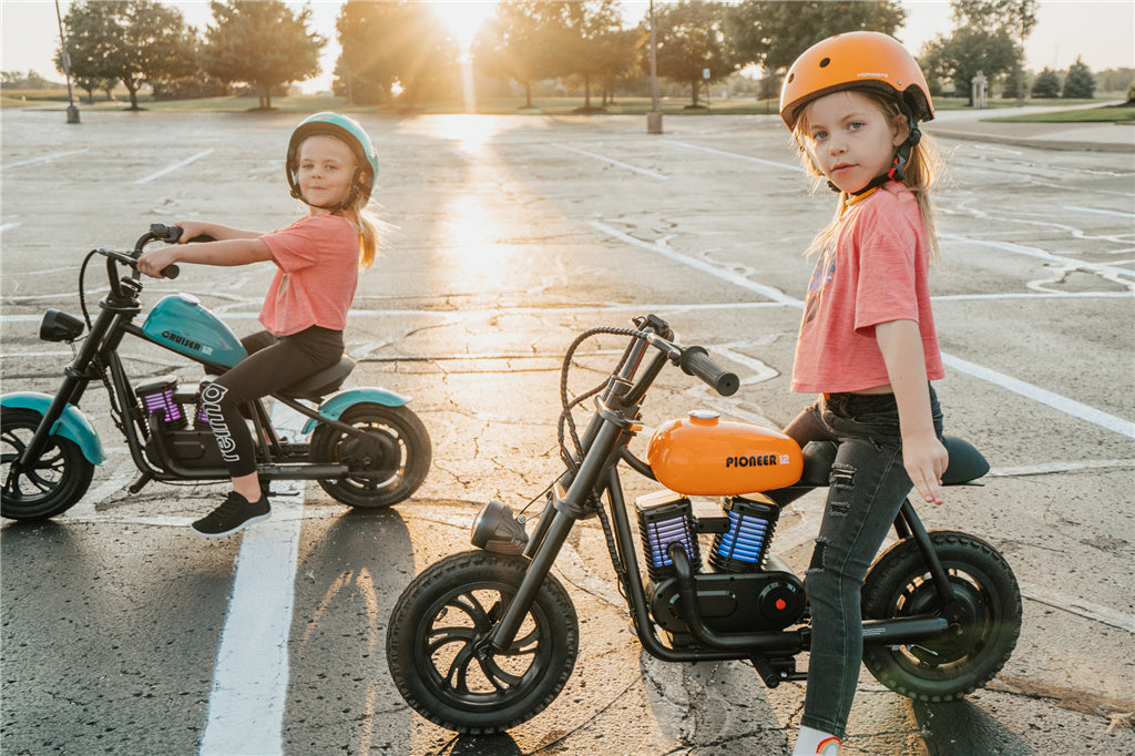 Kids Small Electric Motorcycle Advocates Environmentally Friendly Riding