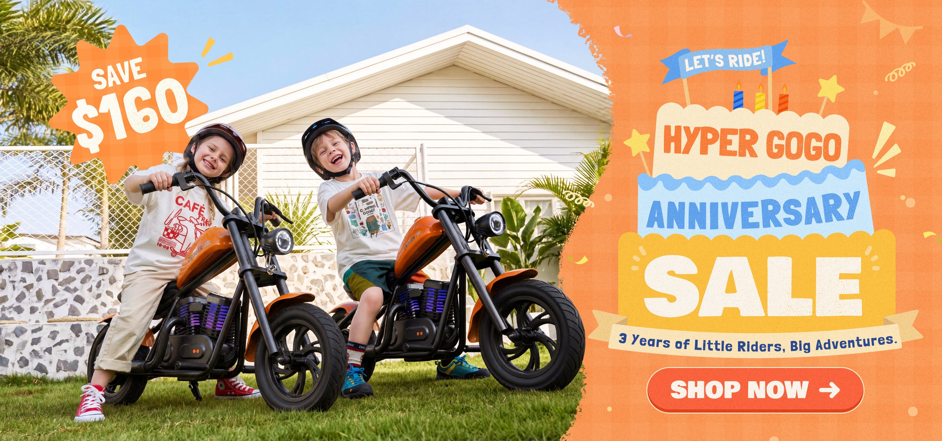 HYPER GOGO 3rd Anniversary Sale: $160 Off Kids Electric Motorcycles
