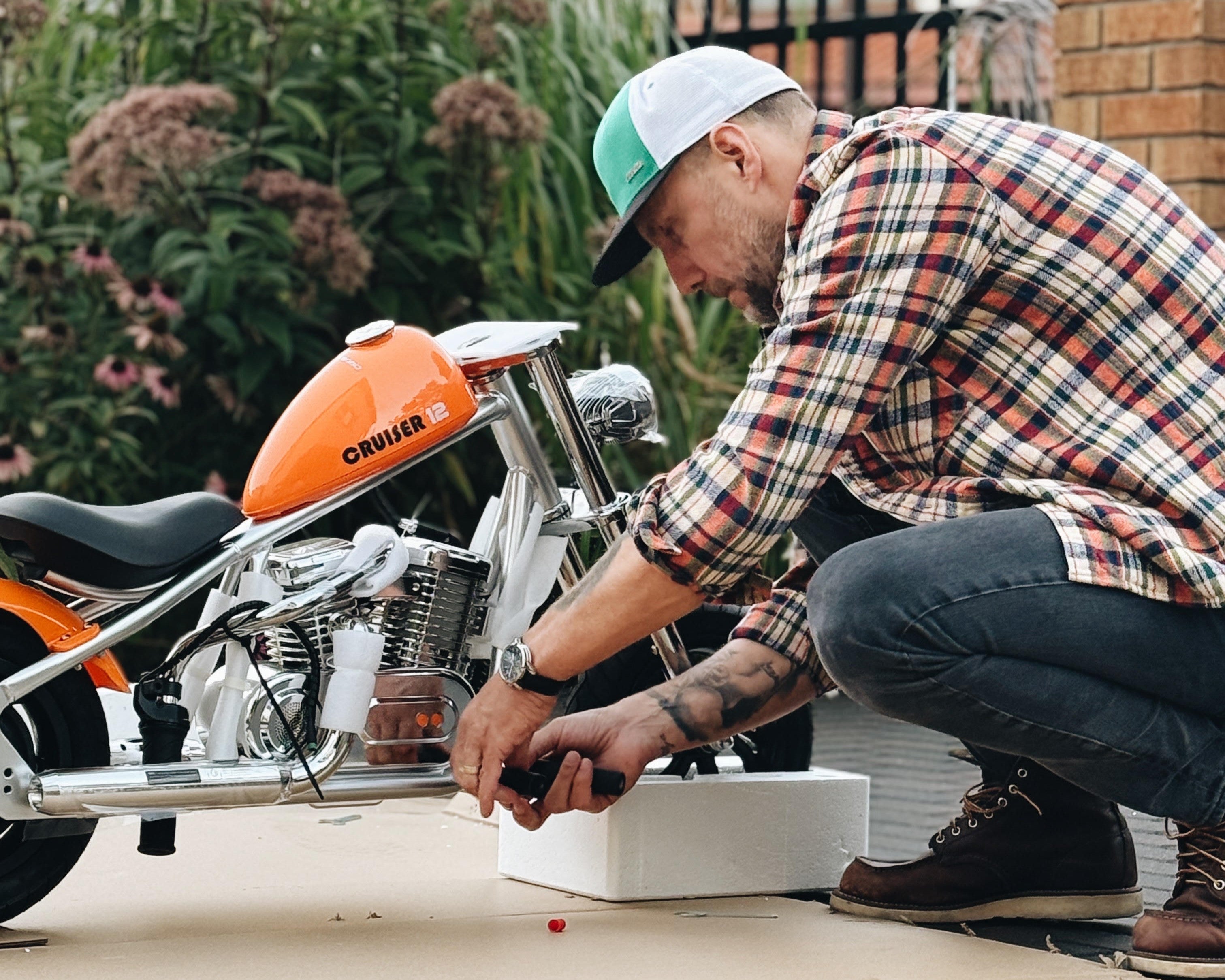 Do-It-Yourself Electric Motorcycle Toys For Kids