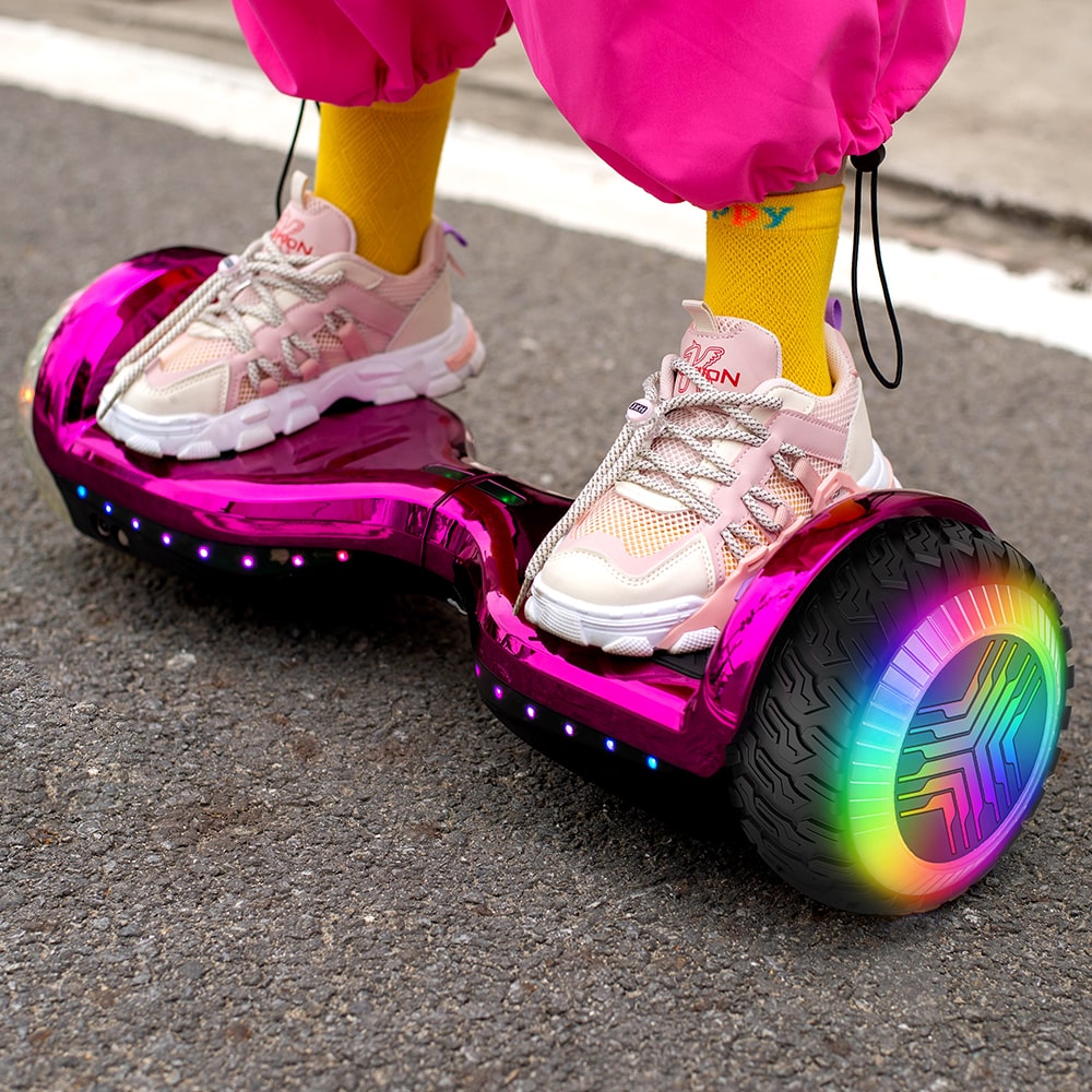 Hoverboard pink light cheap up